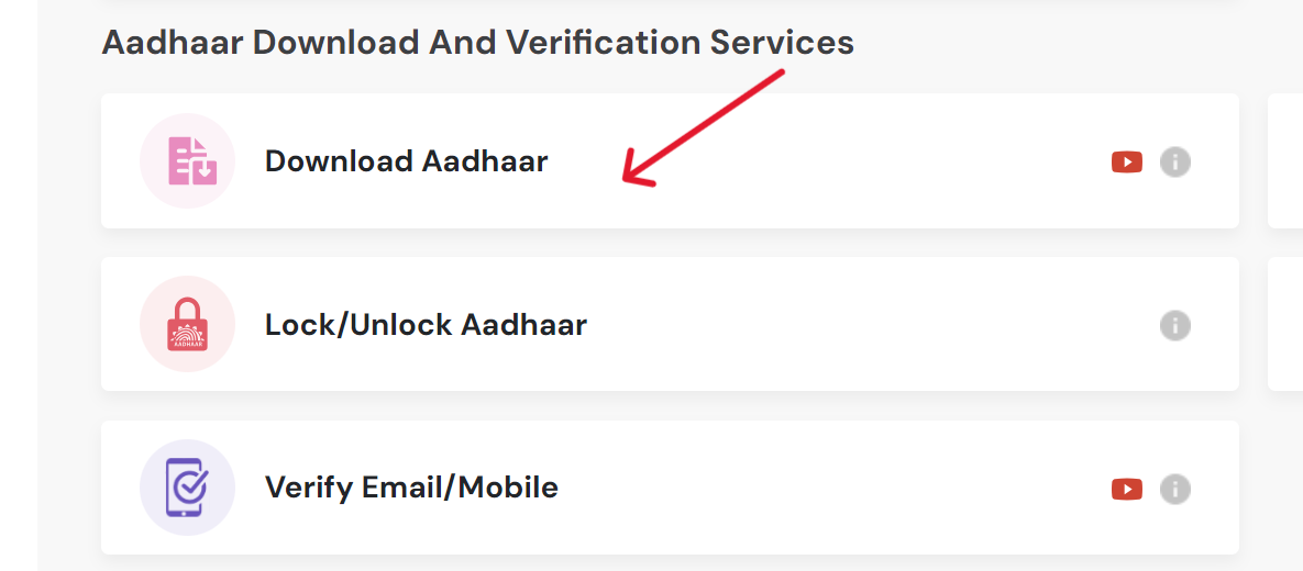 Download Aadhaar Service on UMANG